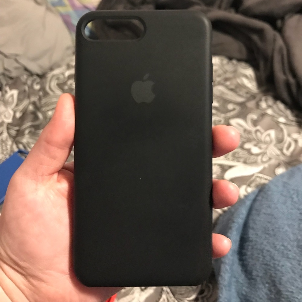 iPhone 7&8 plus black Apple silicon case